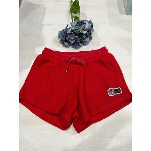 Fuzzy red Georgia bulldog Shorts size small‎